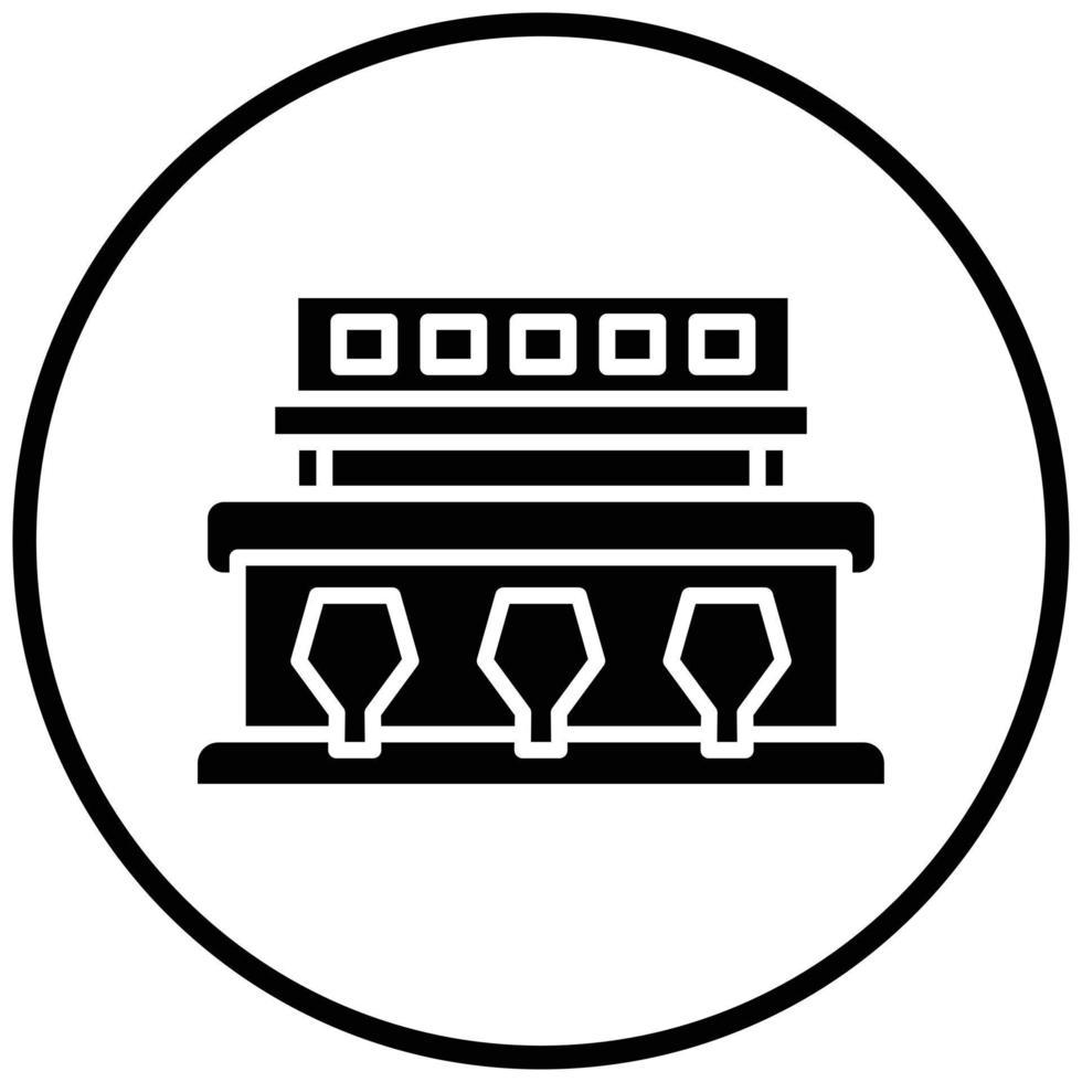 Sorting Machine Icon Style vector