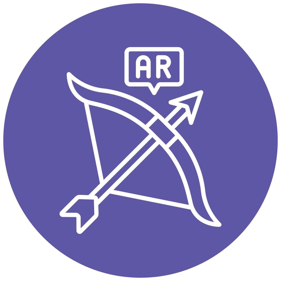 Ar Archery Icon Style vector