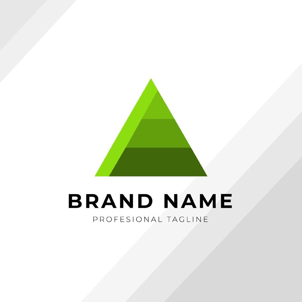 Abstract Triangle logo design concept vector