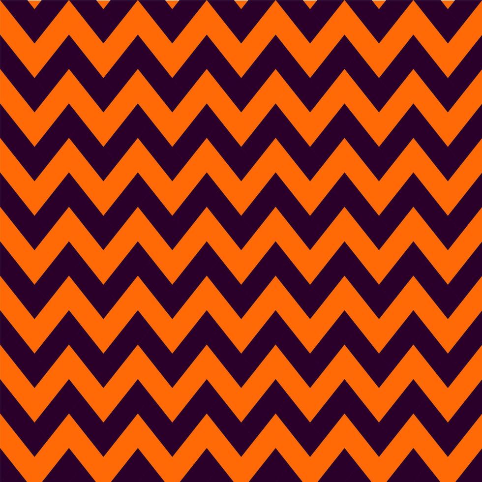 Orange and dark violet color of zigzag pattern. Vector. Paper, cloth, fabric, cloth, dress, napkin, cover, bed printing, gift, present or wrap. Halloween, spring, fall, harvest concept, background. vector