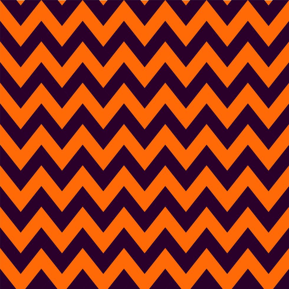 Orange and dark violet color of zigzag pattern. Vector. Paper, cloth, fabric, cloth, dress, napkin, cover, bed printing, gift, present or wrap. Halloween, spring, fall, harvest concept, background. vector