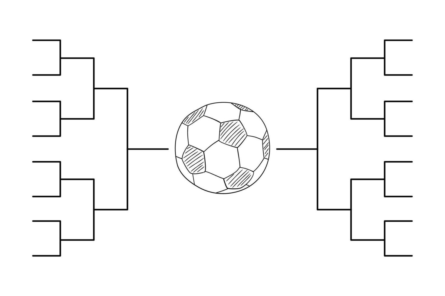 Soccer, football Tournament bracket templates on white background. vector