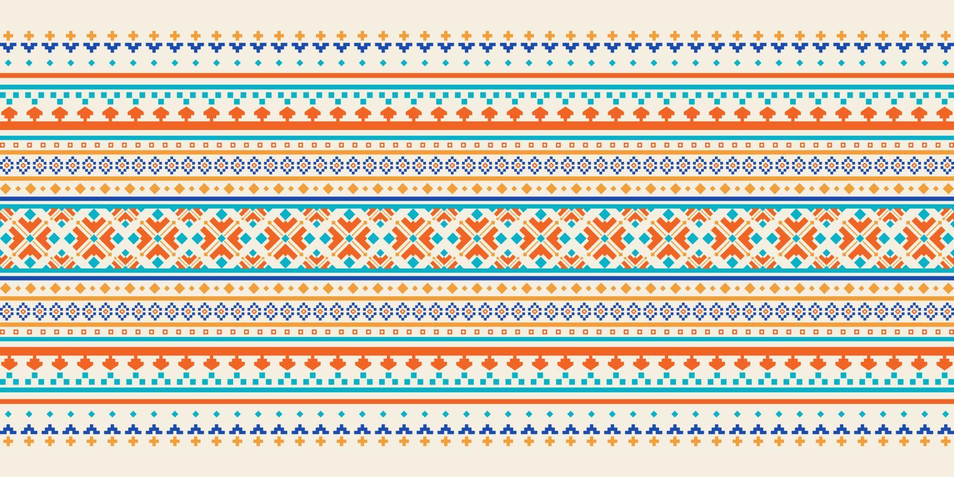 Geometric ethnic oriental pattern background. Design for texture, wrapping, clothing, batik, fabric, wallpaper and background. Pattern embroidery design. vector