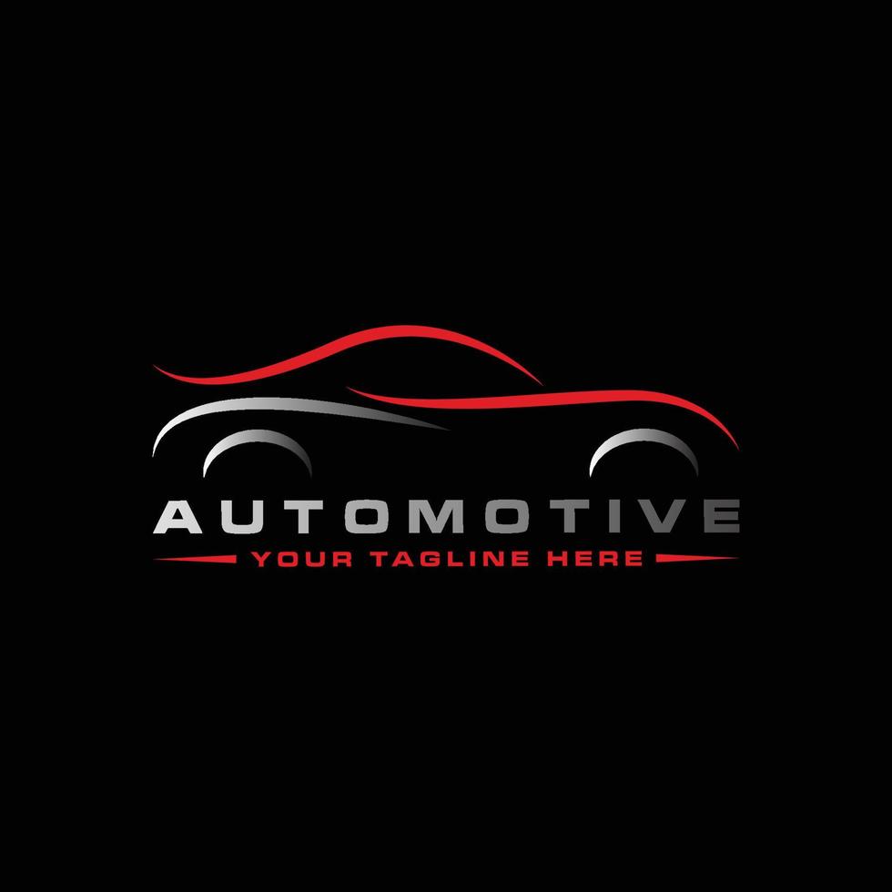 Template vector car wash logo, race car, automotive design - vector
