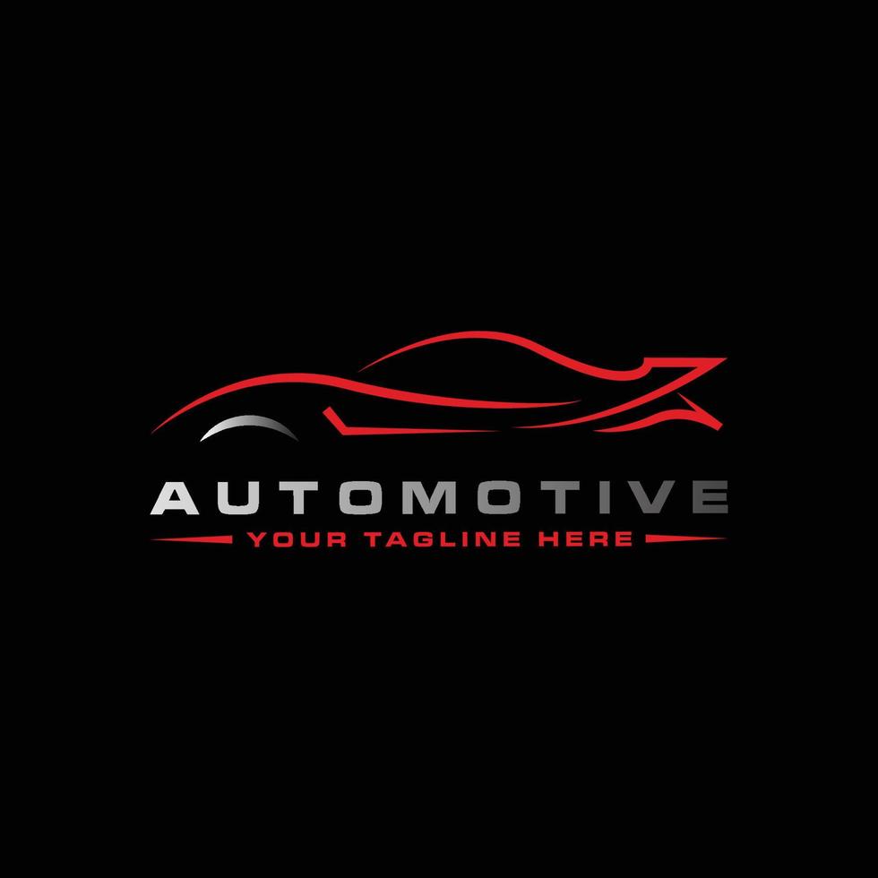 Template vector car wash logo, race car, automotive design - vector