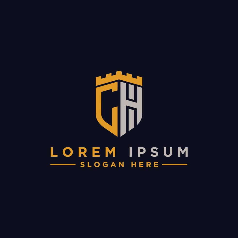 logo design inspiration for companies from the initial letters of the CH logo icon. -Vector vector