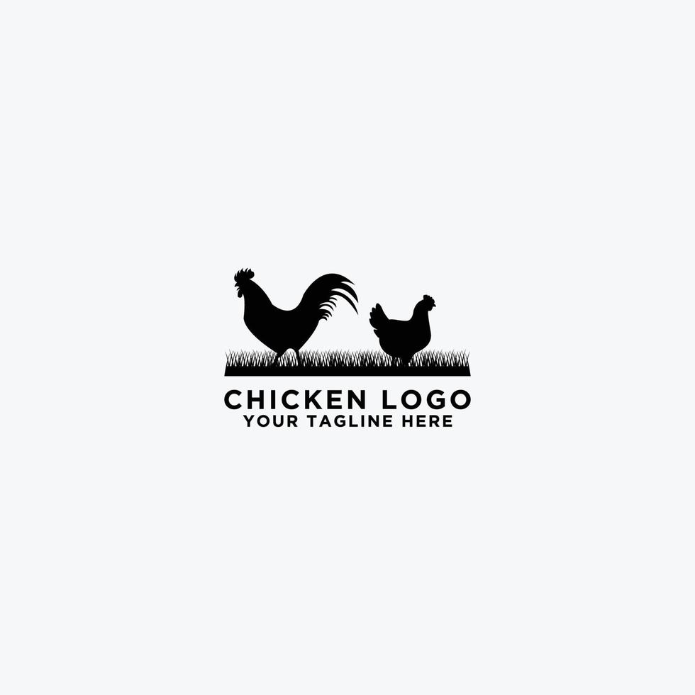 collection of cattle logo vector. Chicken design. - Vector