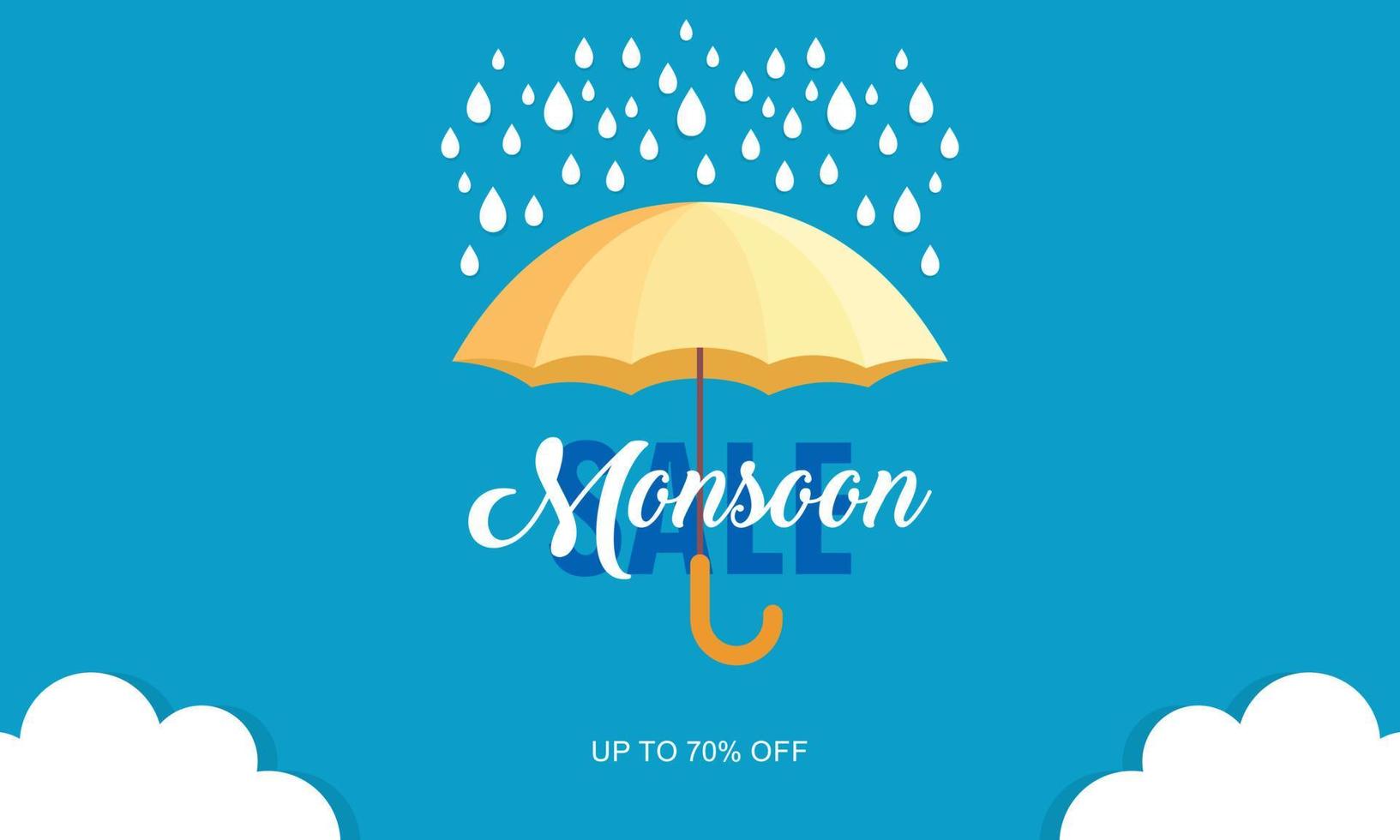 Moonsoon Sale Background vector