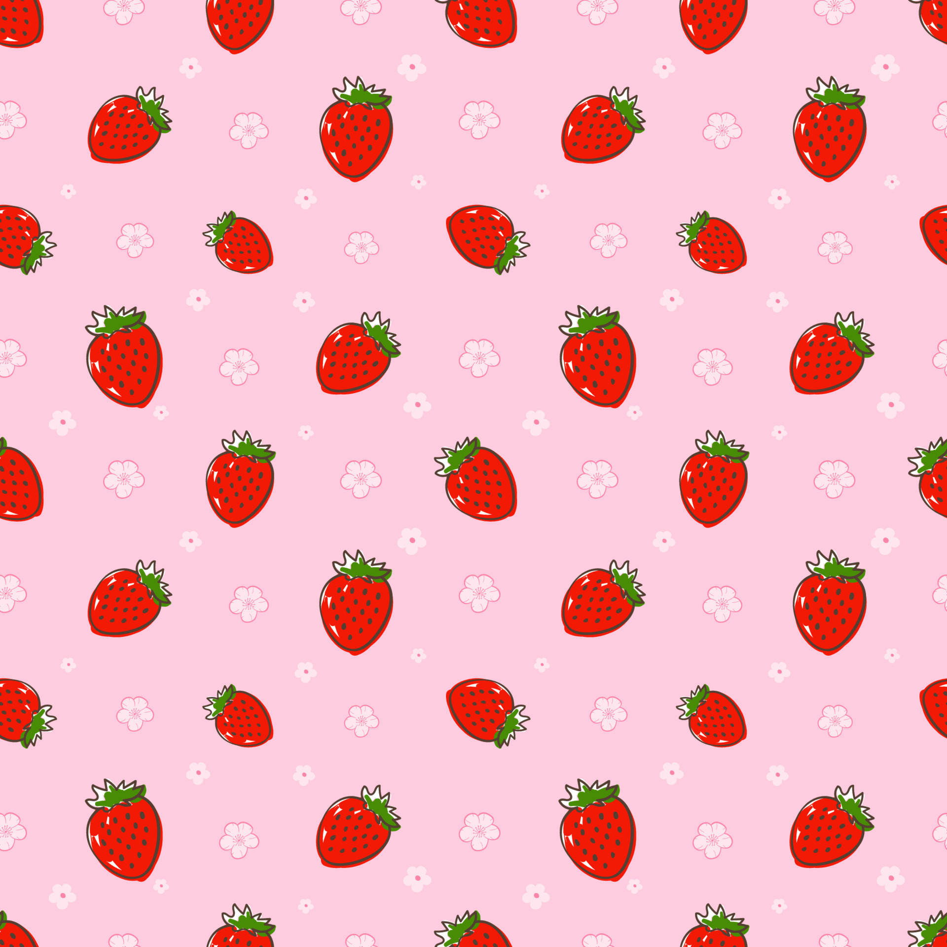 strawberry illustration cartoon 9482842 Vector Art at Vecteezy