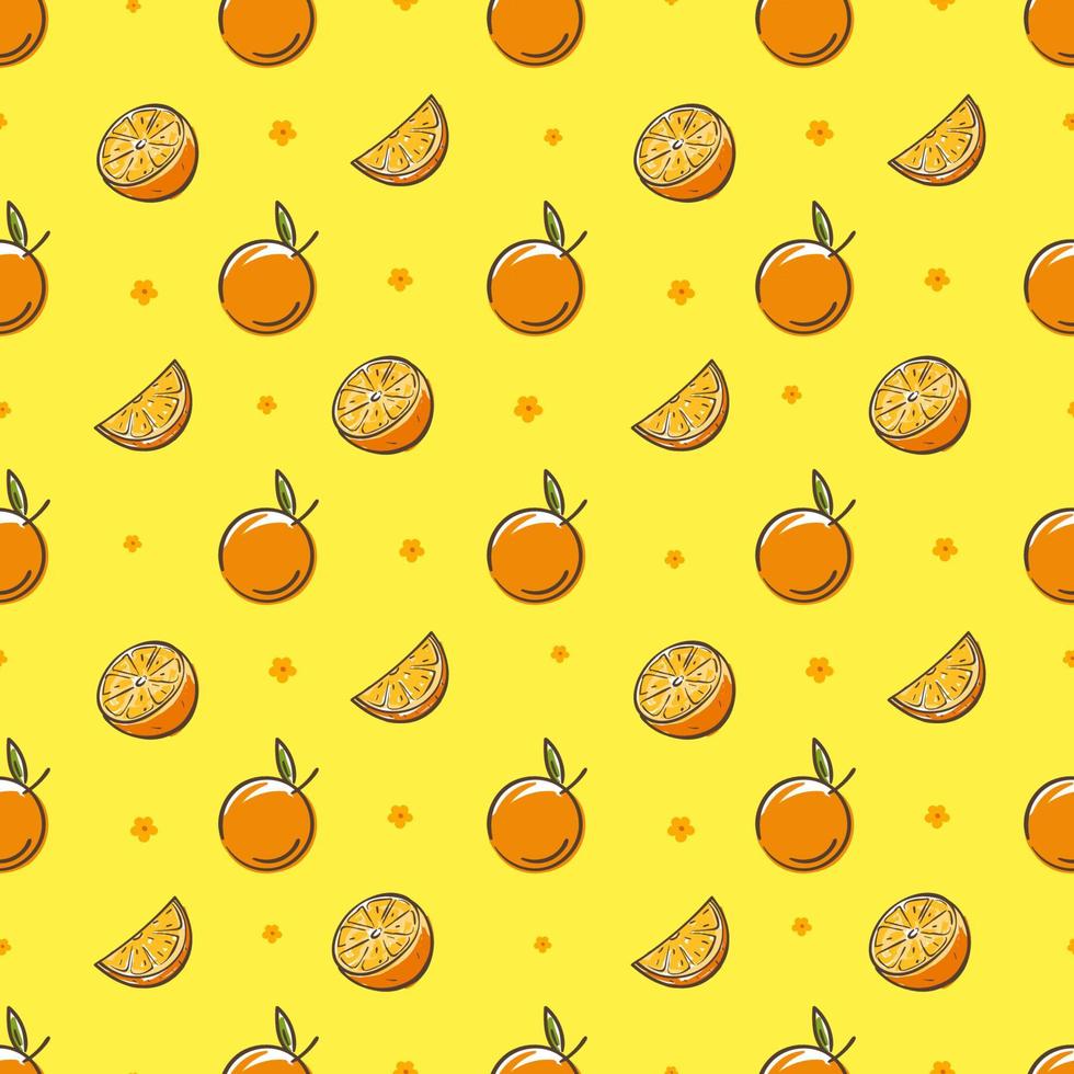 dibujos animados de ilustración naranja vector