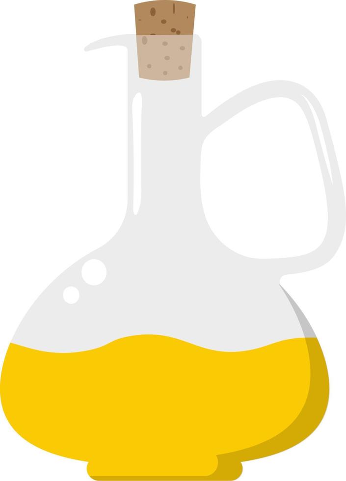 Bottle of oil jar vector