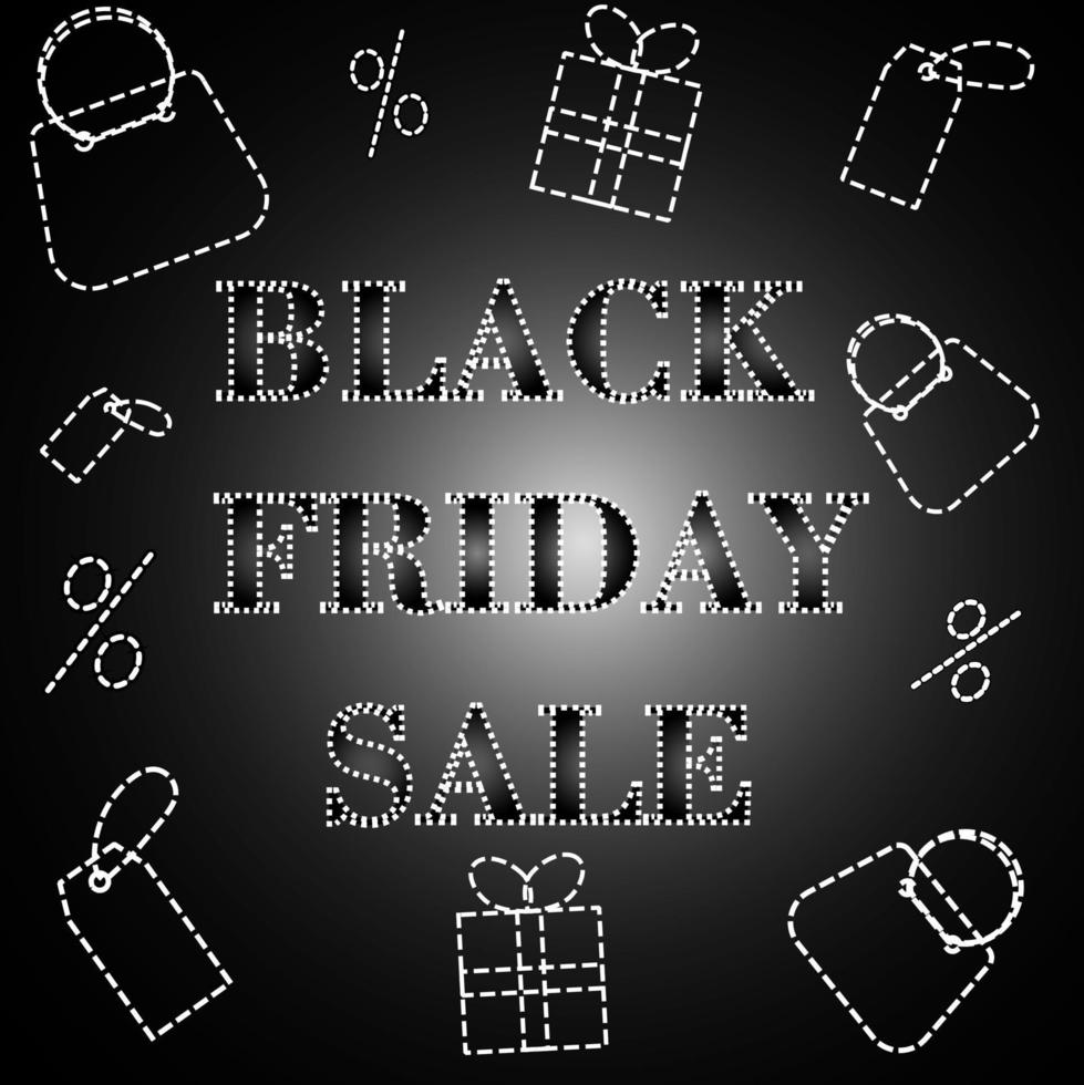 Black friday sale illustration vector