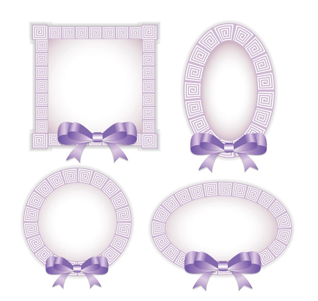 Purple Frame Set 9482982 Vector Art at Vecteezy