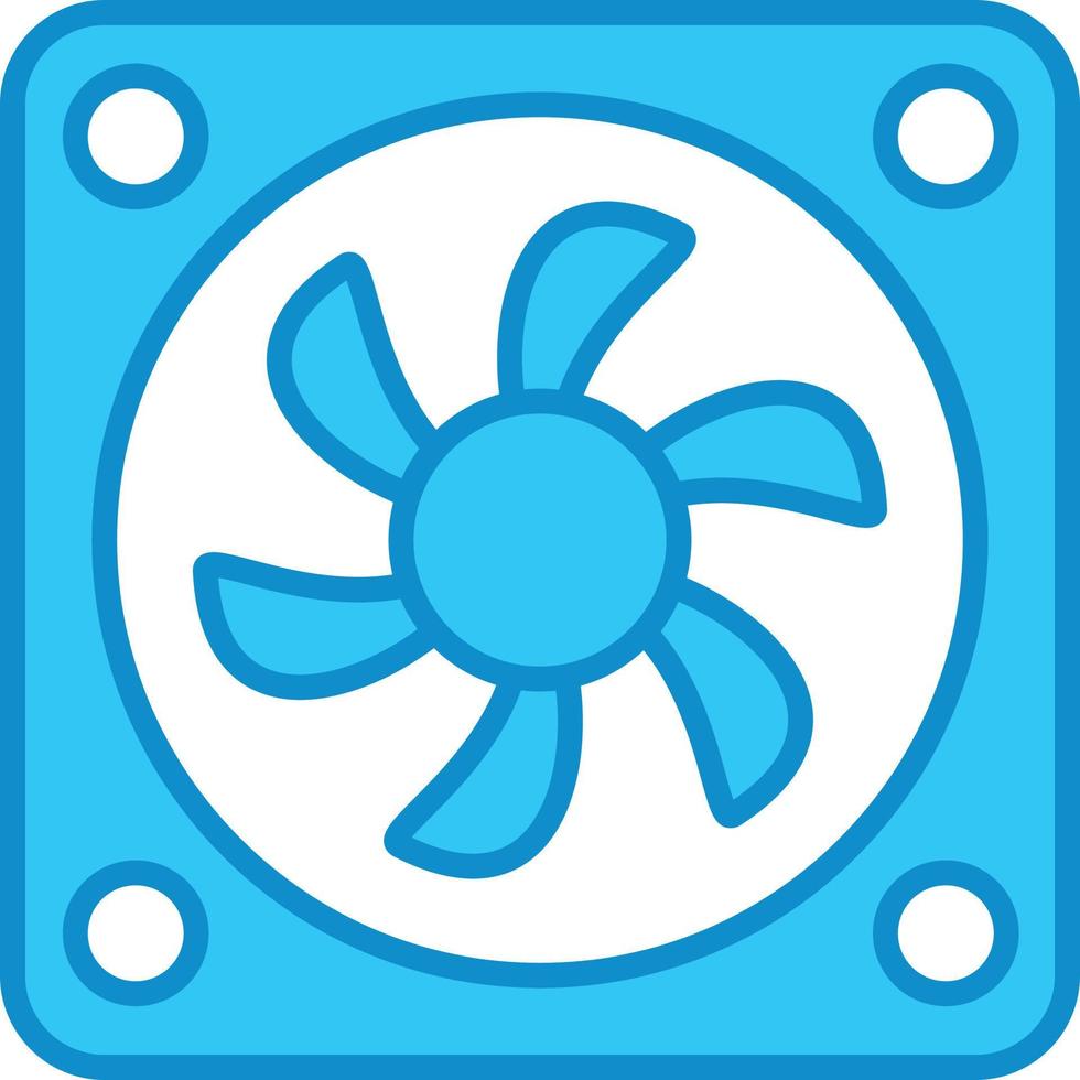 Cooler Line Filled Blue vector