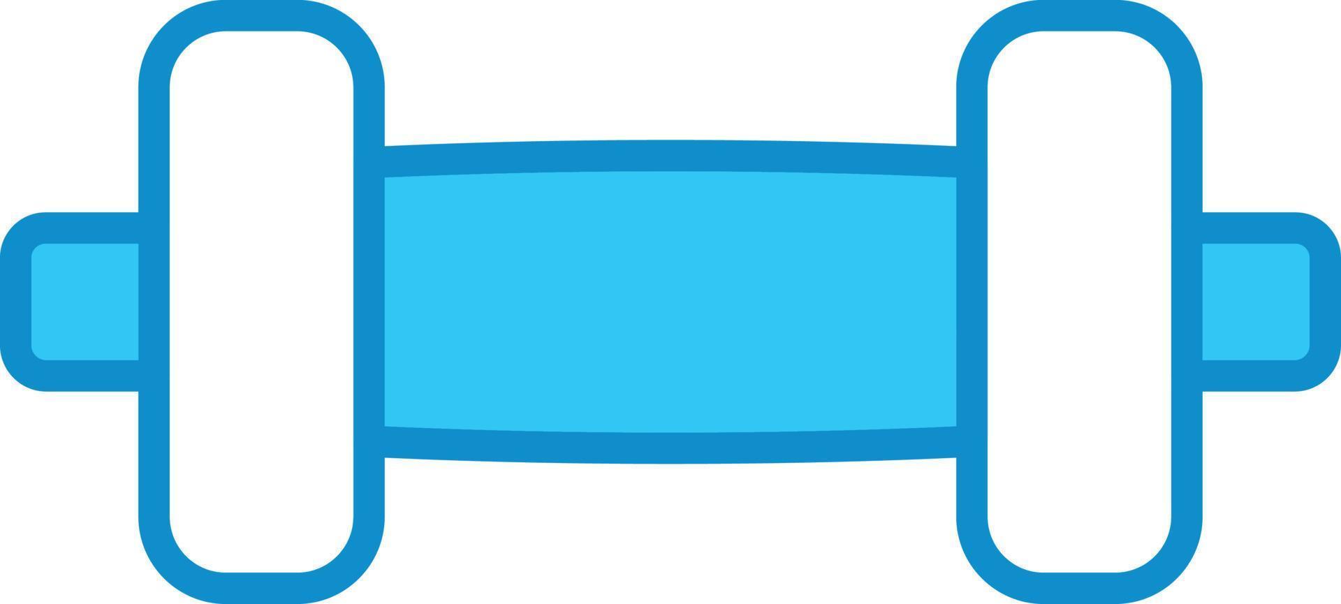 Dumble Line Filled Blue vector