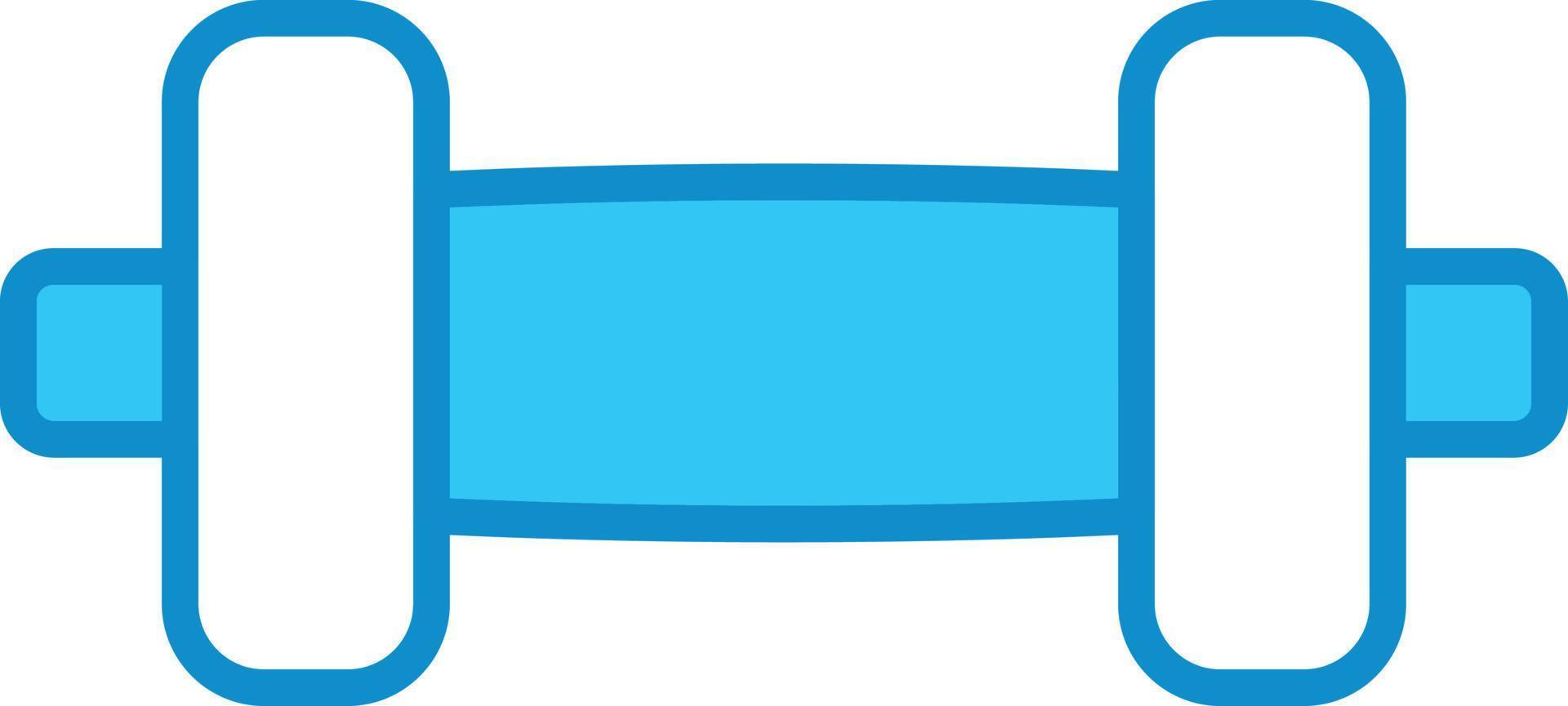 Dumble Line Filled Blue vector