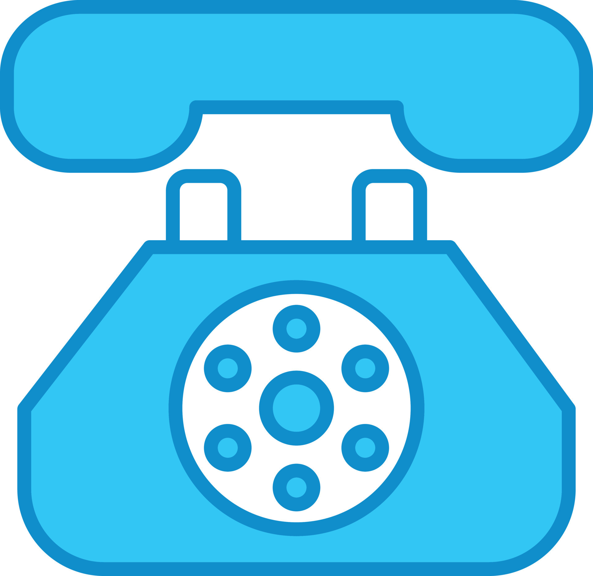 Land Line Phone Line Filled Blue 9483137 Vector Art at Vecteezy