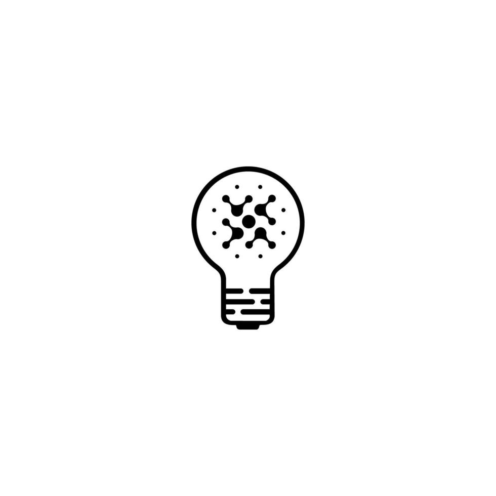 The light bulb is full of ideas And creative thinking. remium quality graphic design element. Modern sign. vector