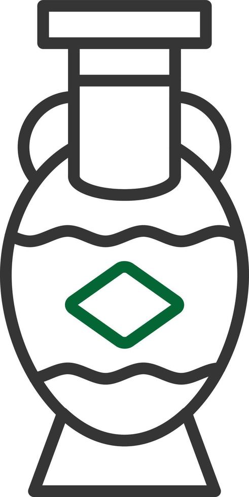 Vase Line Two Color vector