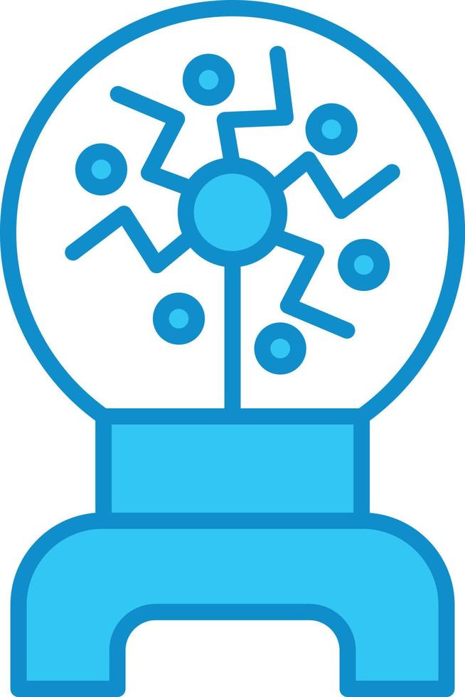 Plasma Line Filled Blue vector