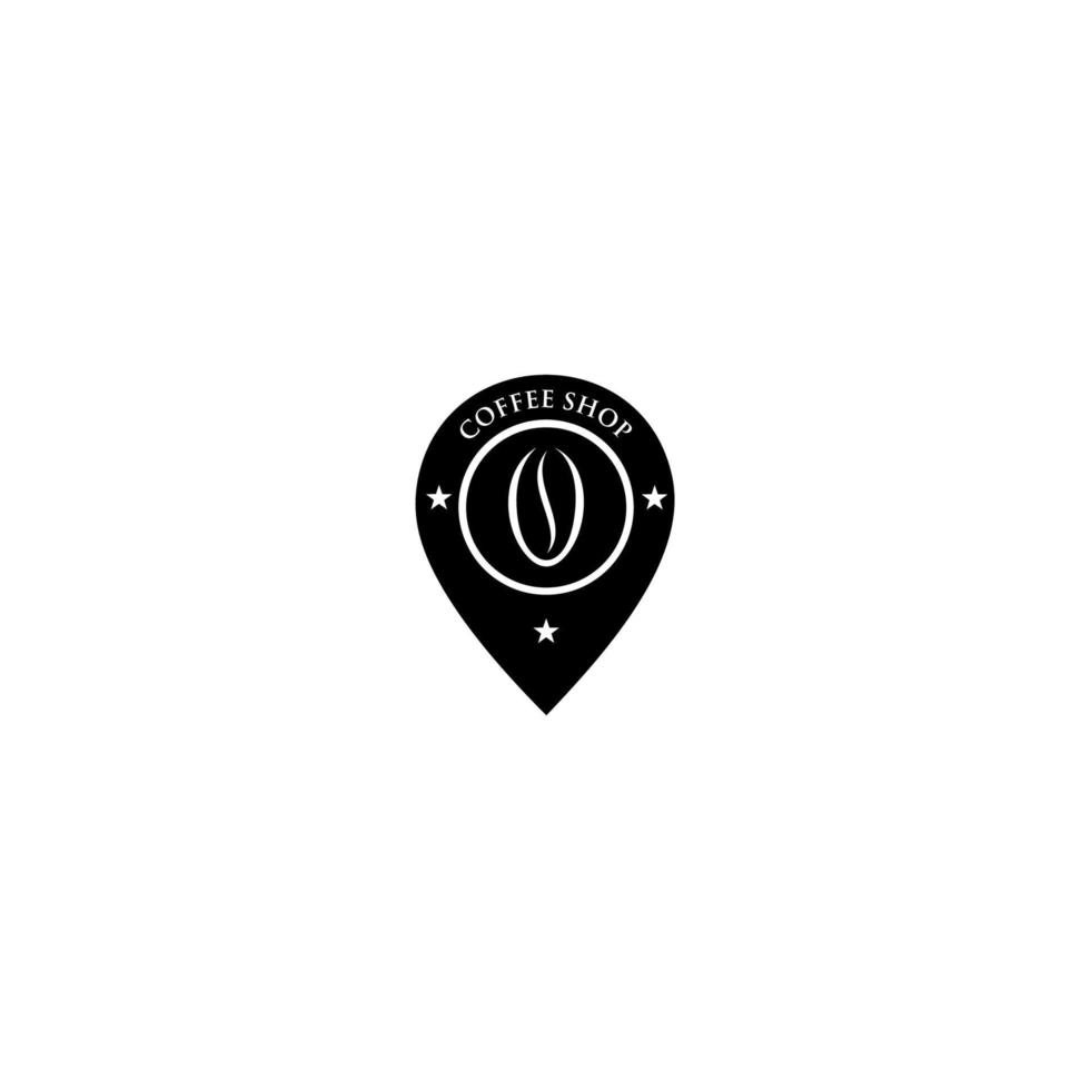 Coffee shop logo icon template design. vector illustration, emblem design on white background