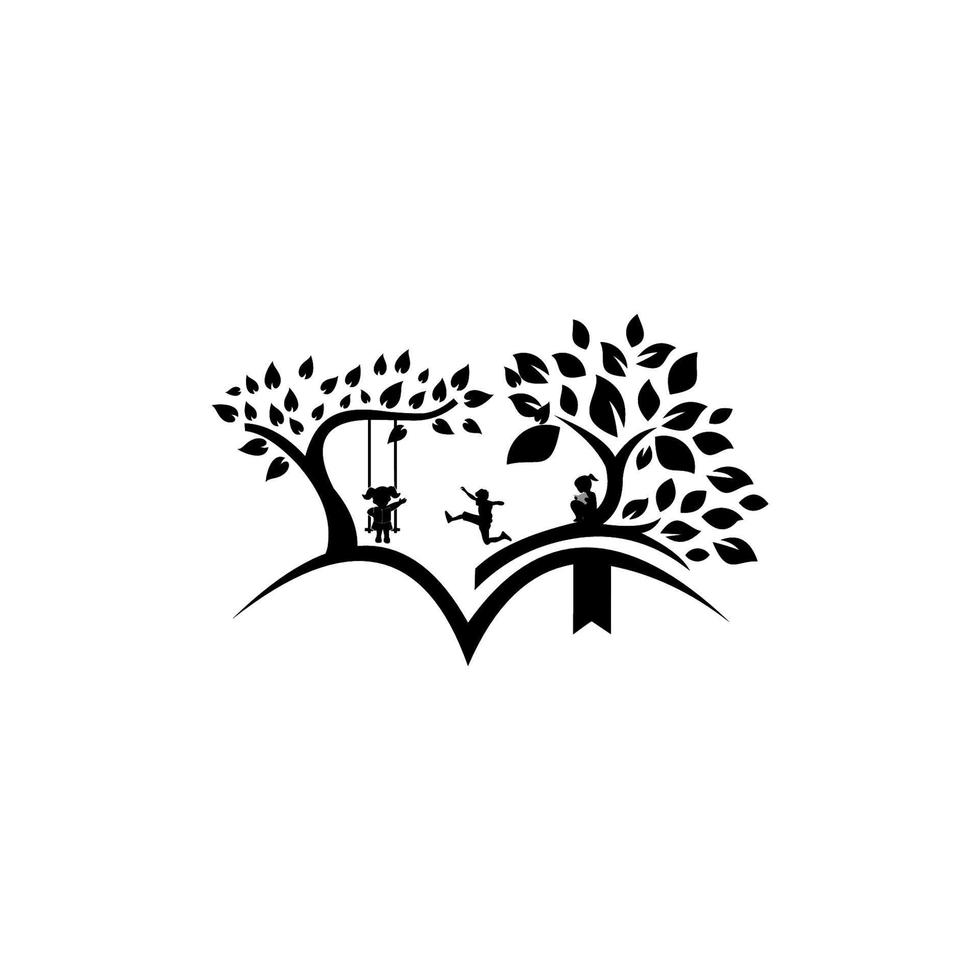 Education logo. Kids playground. Logo isolated white background vector
