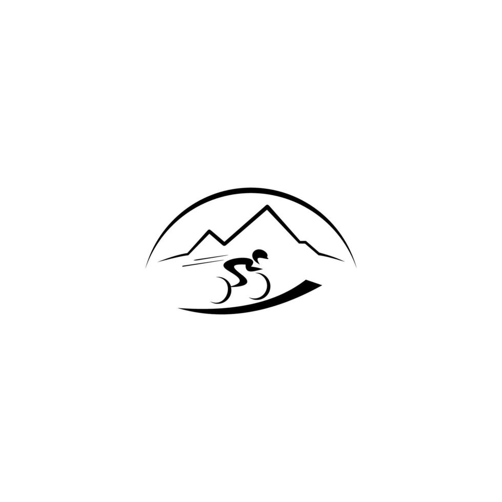 Mountain bike icon. Downhill, freeride,slopestyle,enduro. vector