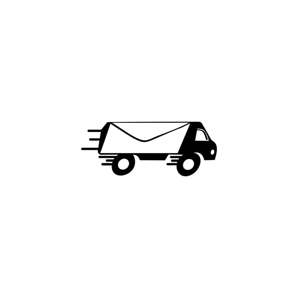 vector de icono de camión de entrega aislado sobre fondo blanco. icono de aplicaciones y sitios web