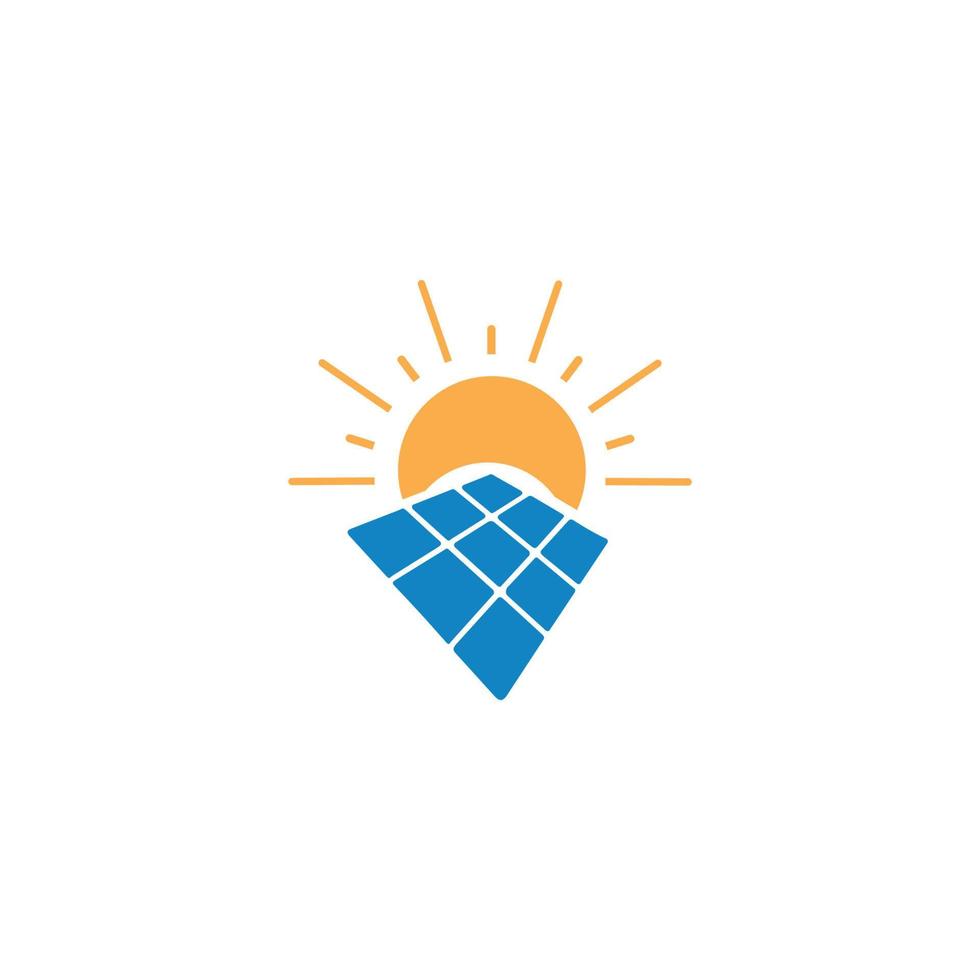 Solar panel icon isolated on white background.Flat style trend modern logotype design vector illustration.