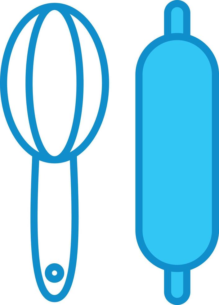 Baker Tools Line Filled Blue vector