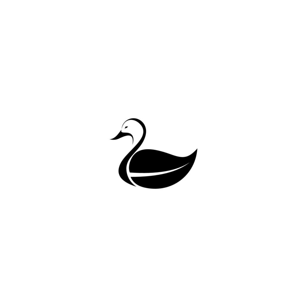 icono de pato. ilustración de vector de diseño de logotipo moderno de tendencia de estilo plano.