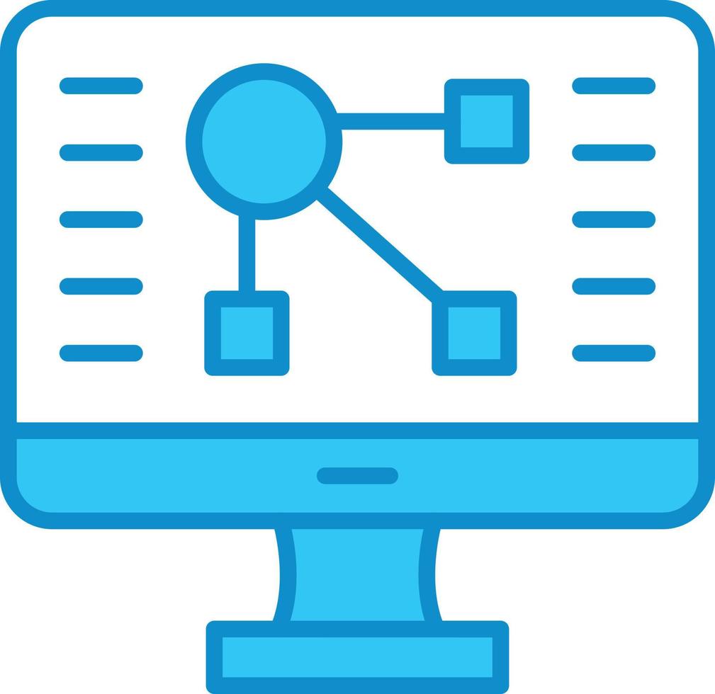 Workflow Line Filled Blue 9483773 Vector Art at Vecteezy
