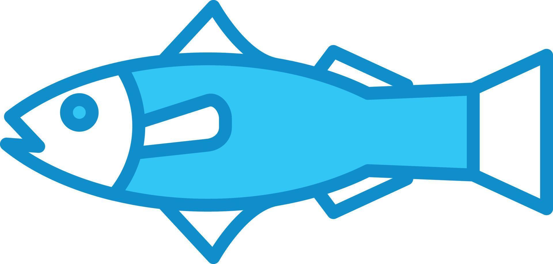 Salmon Line Filled Blue vector