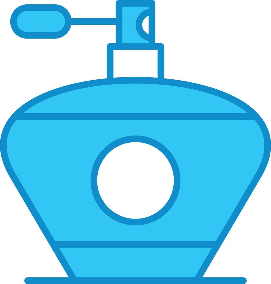 Perfume Line Filled Blue vector