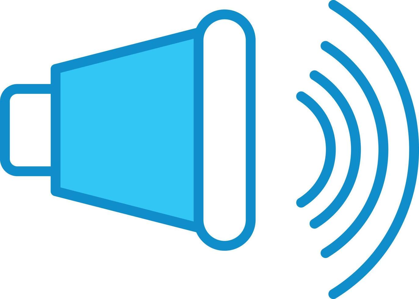 Speaker Line Filled Blue vector