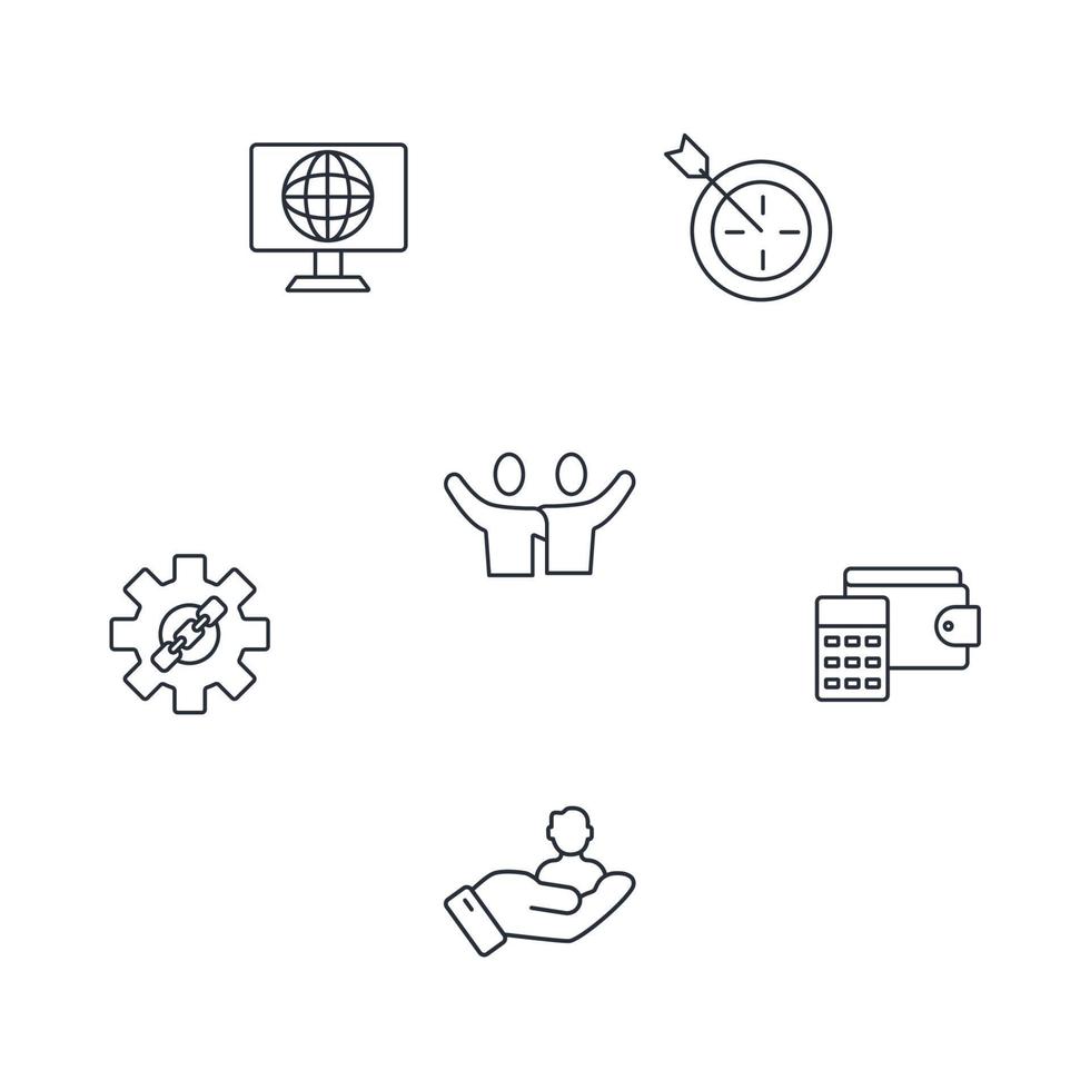 affiliate marketing icons set .  affiliate marketing pack symbol vector elements for infographic web