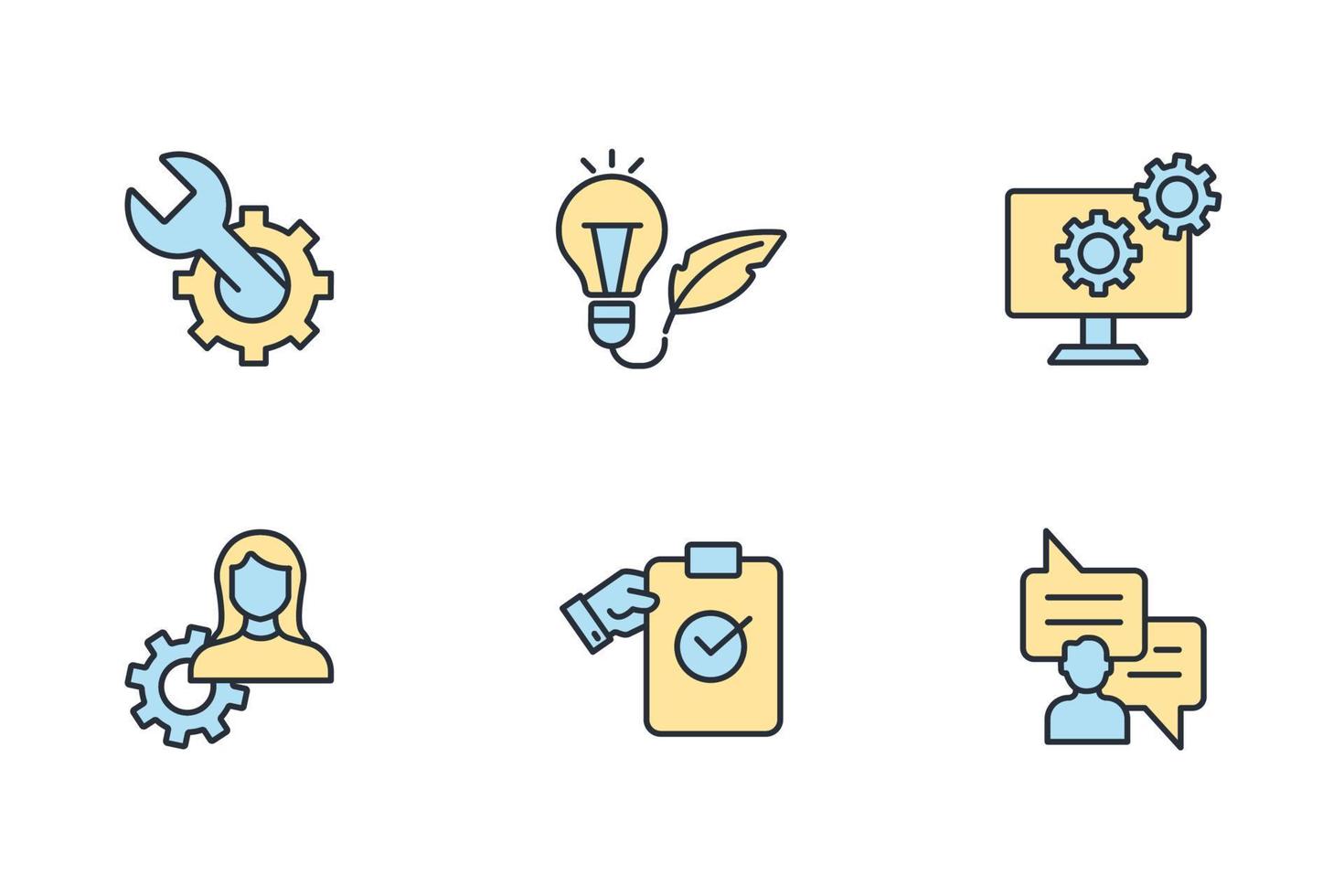IT expert icons set .  IT expert pack symbol vector elements for infographic web