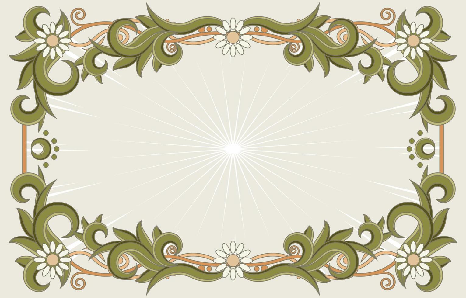 Art Nouveau Floral Background vector