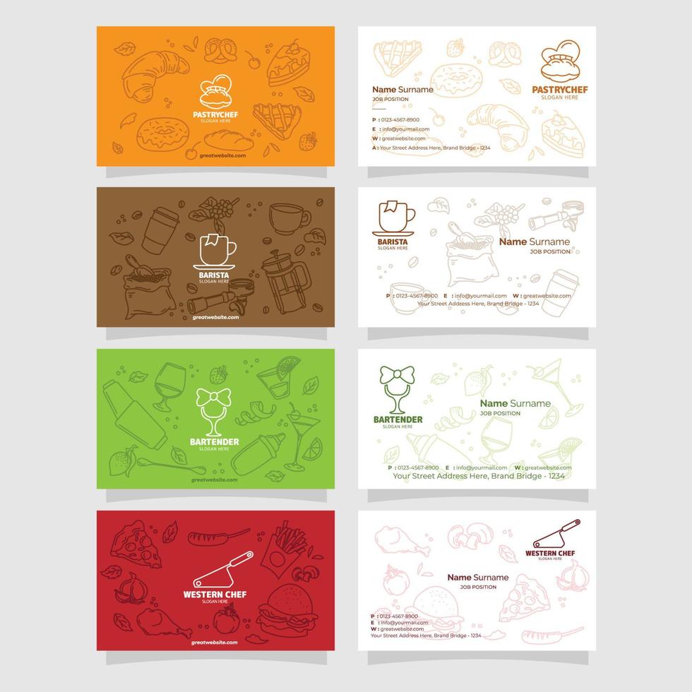 Profession Business Card Collection vector