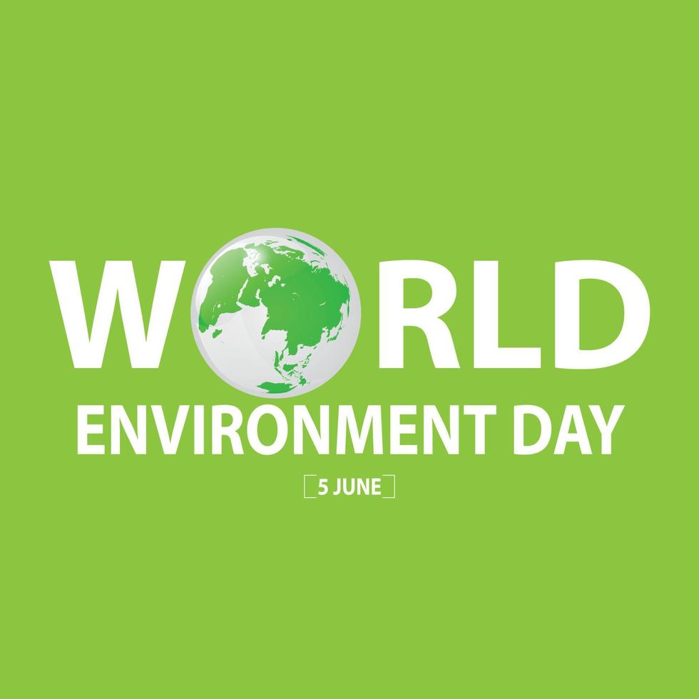 Vector illustration of a World Environment Day.