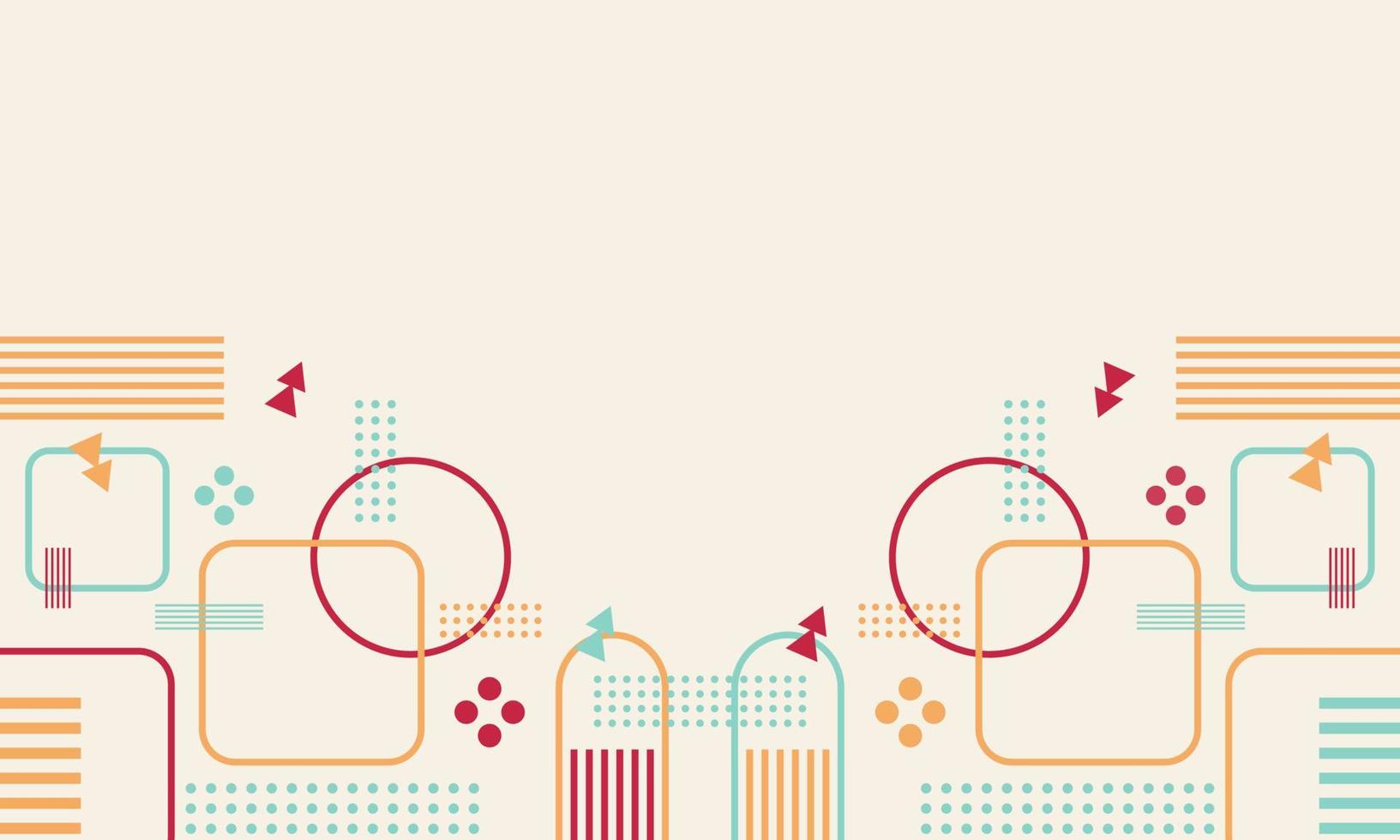 Abstract Background of Geometric Line Shapes vector