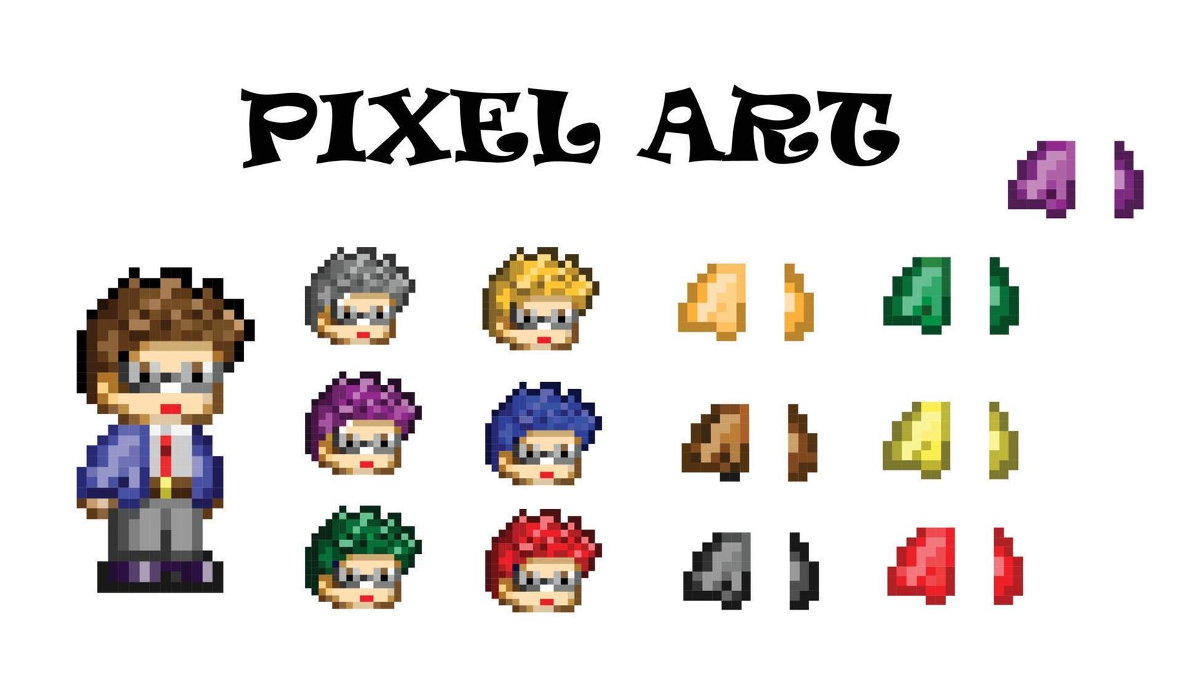 Pixel Hair Vector Art Icons And Graphics For Free Download pixel-hair-vector-art-icons-and-graphics-for-free-download