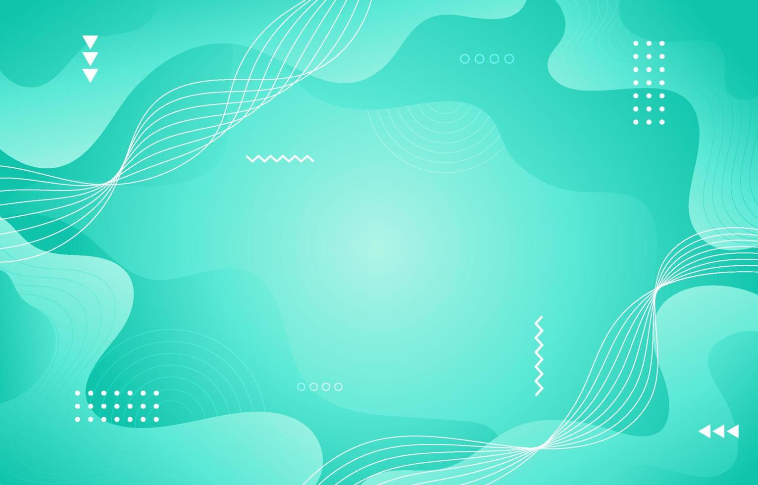 Mint Green Shape Background vector