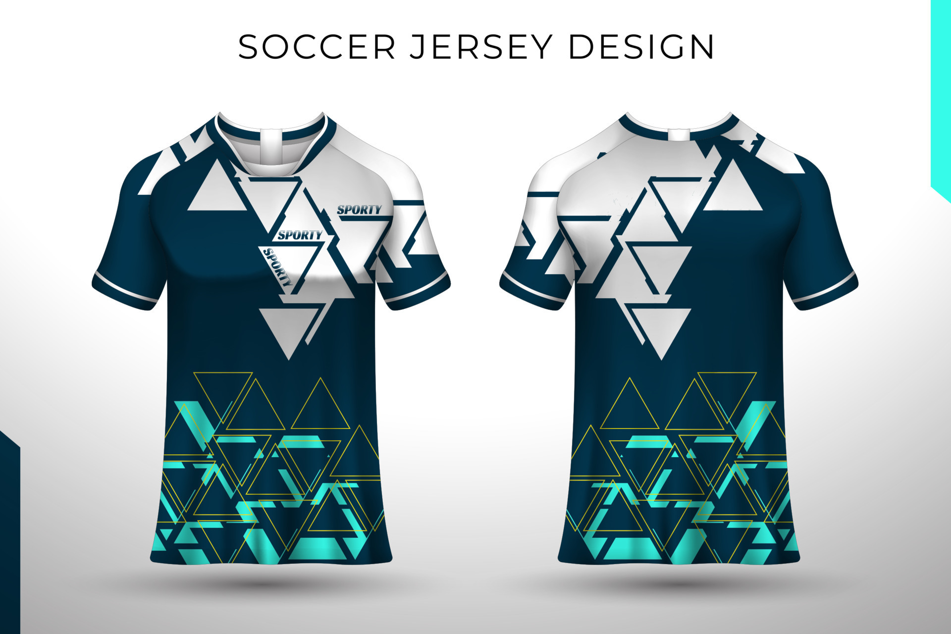 Front back tshirt design. Sports design for football, racing, cycling,  gaming jersey vector. 9484288 Vector Art at Vecteezy