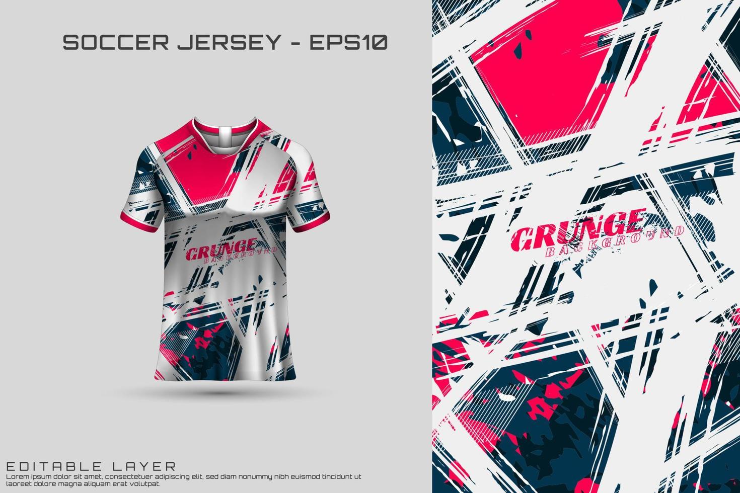 Sports jersey and t-shirt template sports jersey design vector. Sports design for football, racing, gaming jersey. Vector. vector