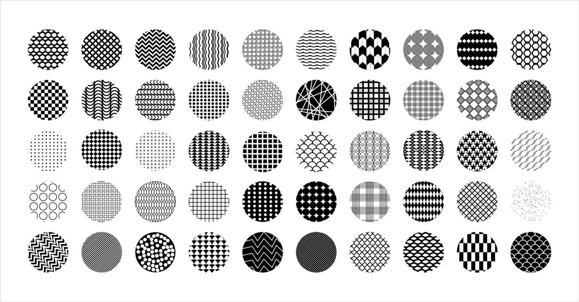 Set of Round Abstract Backdrops vector