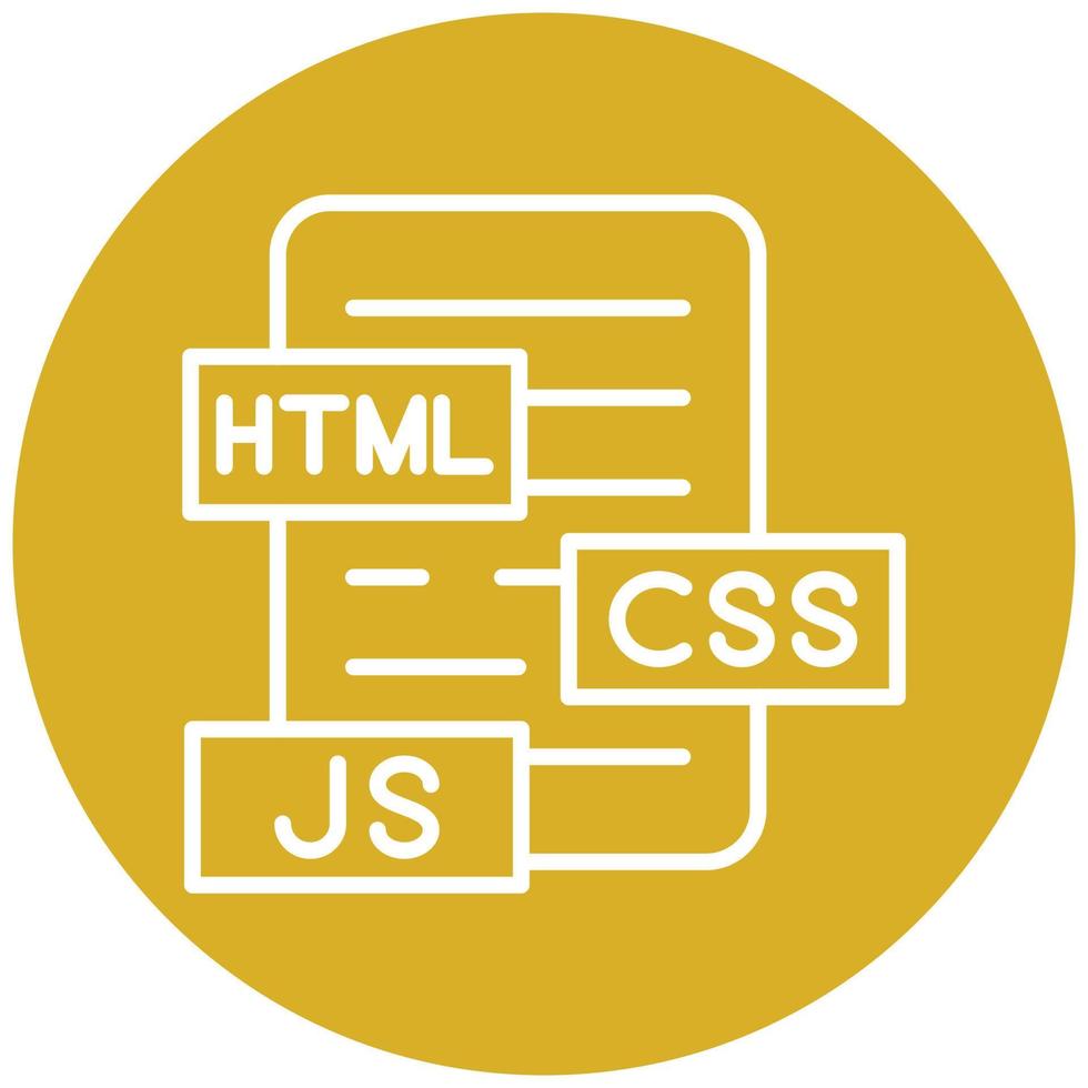 Html Js Css Icon Style vector