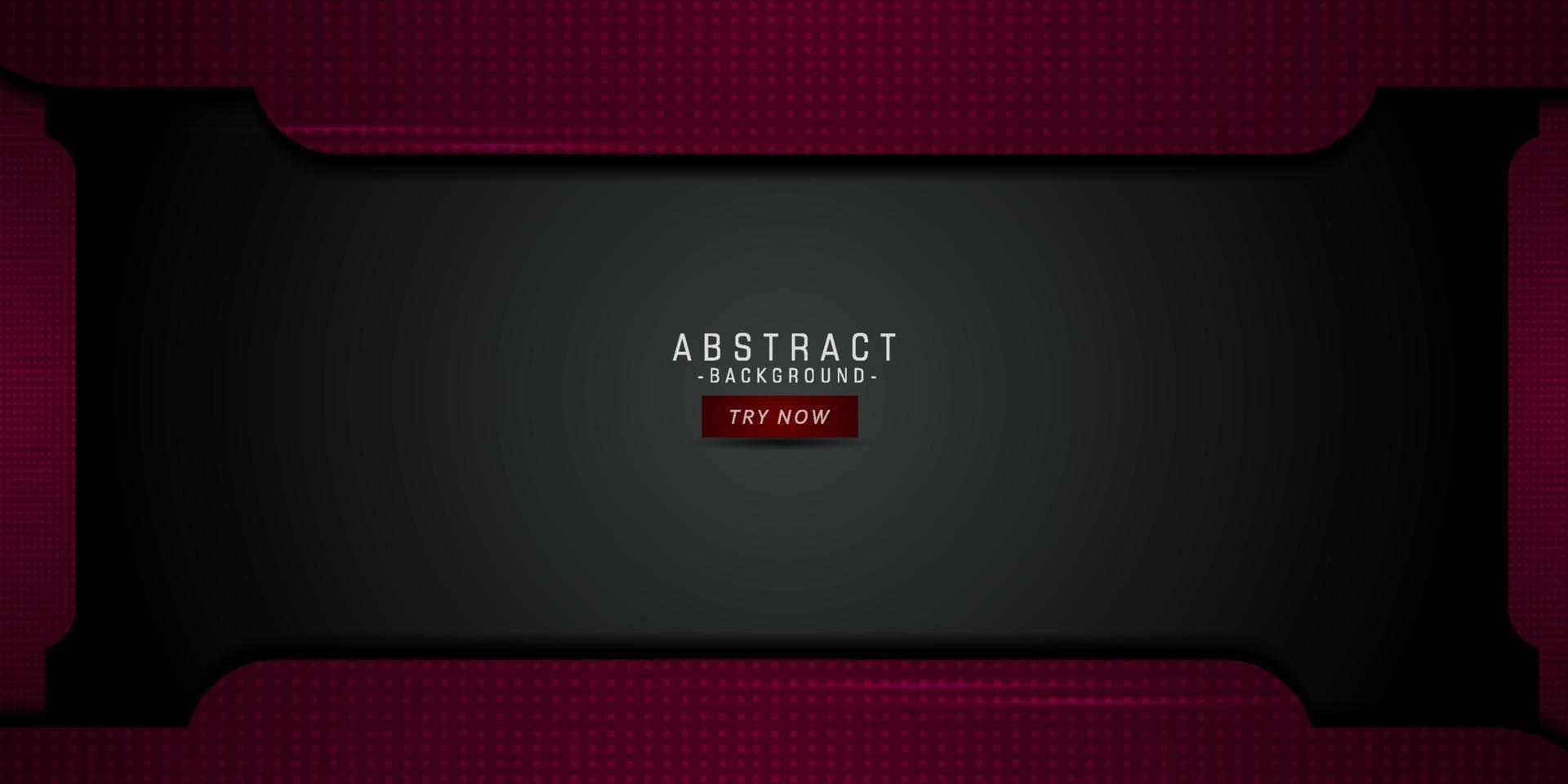 Modern abstract black red background technology concept design. Eps10 vector template background.