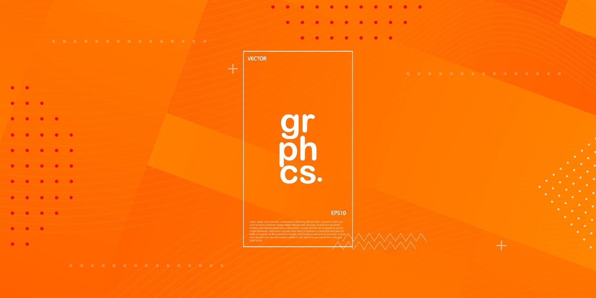 Abstract orange gradient illustration background with simple pattern. cool design.Eps10 vector