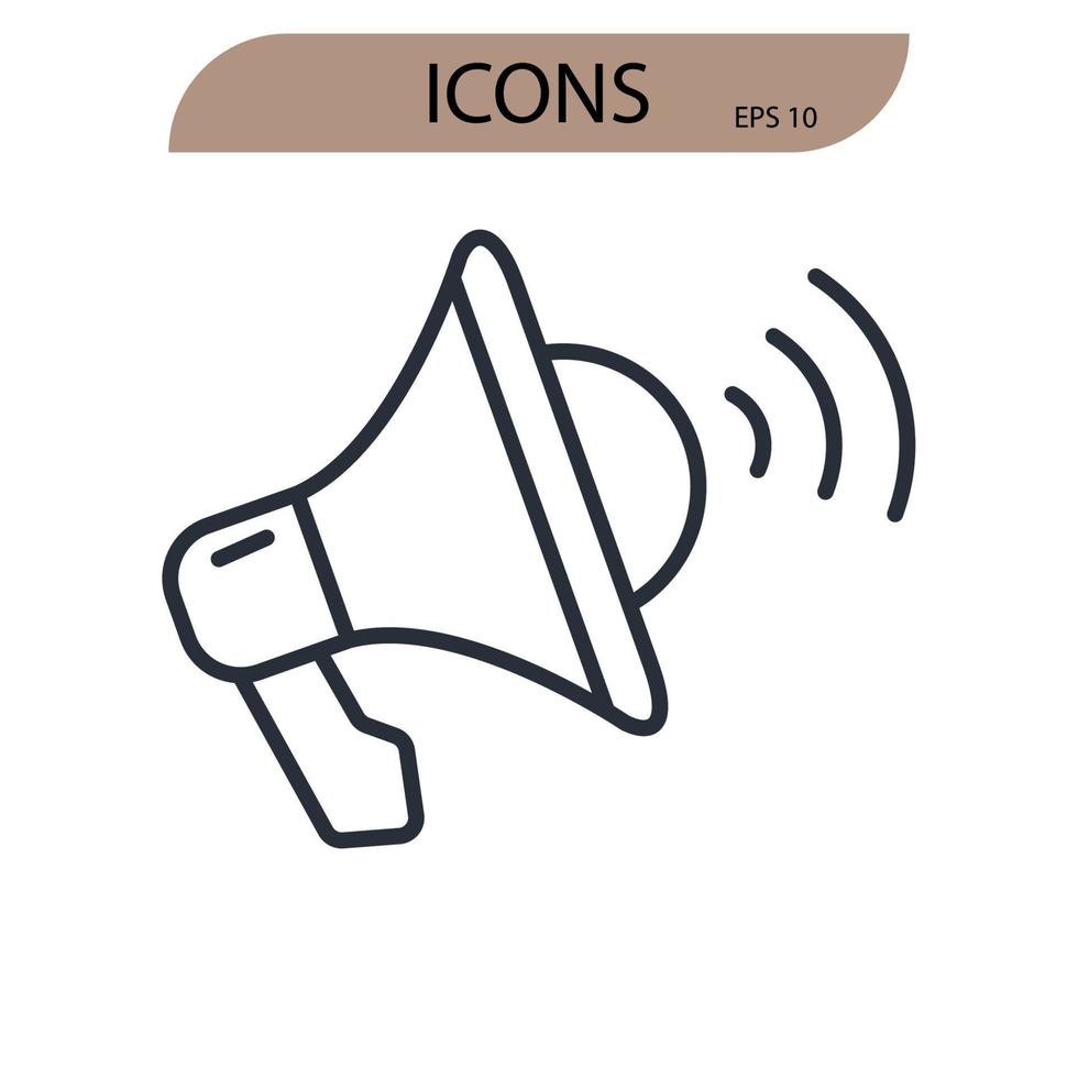 promotion icons symbol vector elements for infographic web